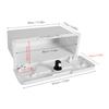 1Pc Boat Storage Box Multifunctional Cup Holder Design Rain Proof Sealing Yacht Dock Glove Box with Concealed Button Lock