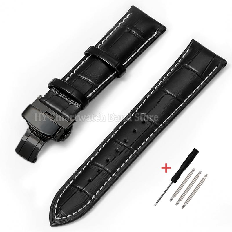 12mm 13mm 14mm 15mm 16mm 17mm 18mm Cowhide Leather Watch Strap for Omega for Huawei 19mm 20mm 21mm 22mm 23mm 24mm Sport Bracelet