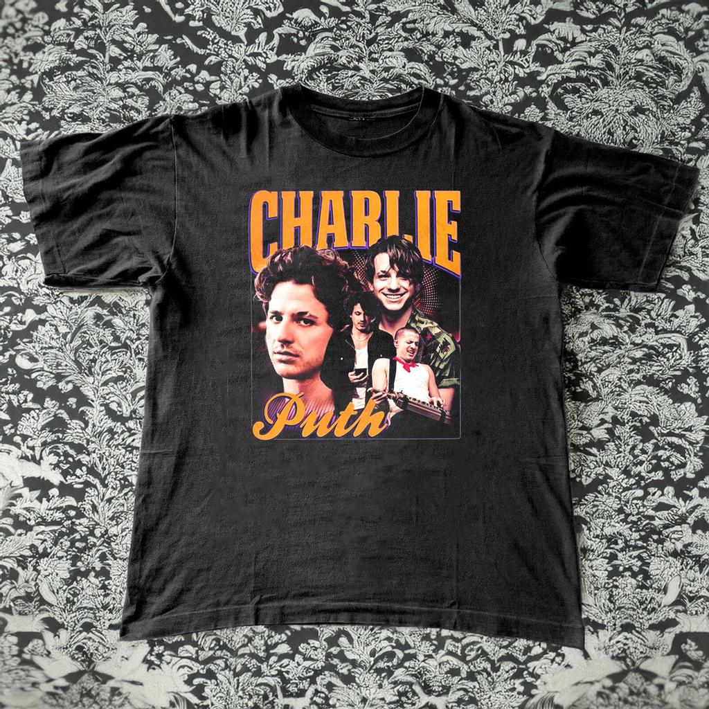Charlie Puth Black Cotton Shirt Full size L149