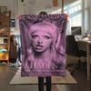 1PC Melanie Martinez Print Flannel Blanket, High quality Comfortable for All Seasons, Home Decor, Warmth and Comfort, Perfect for Christmas Gifts