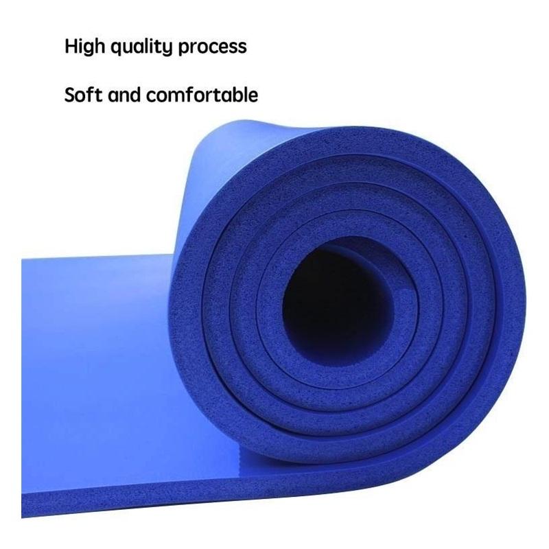 Толстый Очень Широкий Коврик для Йоги для Тренировок и Фитнеса Прочный Нескользящий Коврик для Упражнений для Дома или Студии для Практики Йоги