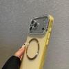 Luxury Glitter Diamond Camera Lens Glossy Candy Color Phone Case for iPhone 17 Pro Max 16 15 14 13 Magnetic Shockproof Cover