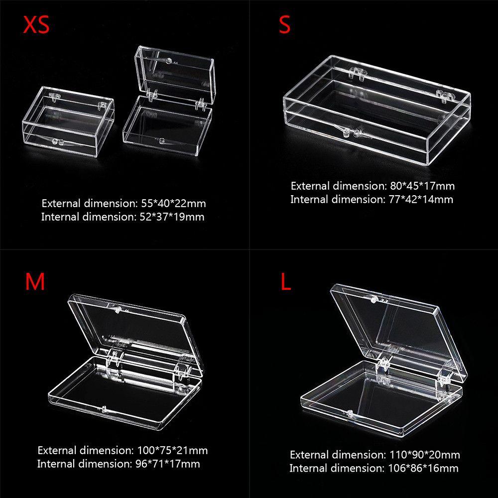 Home Accessory Candy Badge Display Storage Box Manicure Transparent Box Lid Jewelry