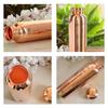 Copper Shine Finish Water Bottle – 600 ML, Pure Copper Bottle for Ayurvedic Health Benefits, Drinkware