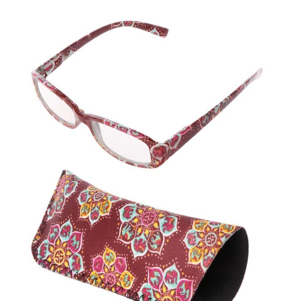 Очки для чтения с цветами Ультралегкие смоляные очки для гиперметропии Портативные квадратные очки Мужские Женские