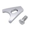 Chrome Steel Distributor Clamp Hold Down with Screw SBC BBC Replacement for CHEVY DISTRIBUTORS V8