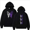 Women New Butterfly Pattern Hoodie Fashion Casual Sports Long Sleeve Pullover Autumn Winter Fleece O-Neck Vintage Sweatshirts