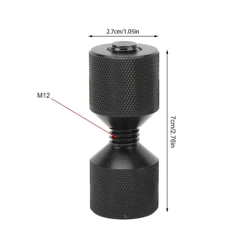 2 шт. Набор штифтов для позиционирования фланца трубы, резьбовые алюминиевые штифты с двумя отверстиями, обработанные штифты с 2 отверстиями для надежной сборки