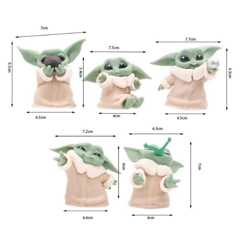 6 шт. Toy Master Малыш Йода Дарт ПВХ фигурка коллекция фигурок Аниме кукла Мини игрушка модель для ре