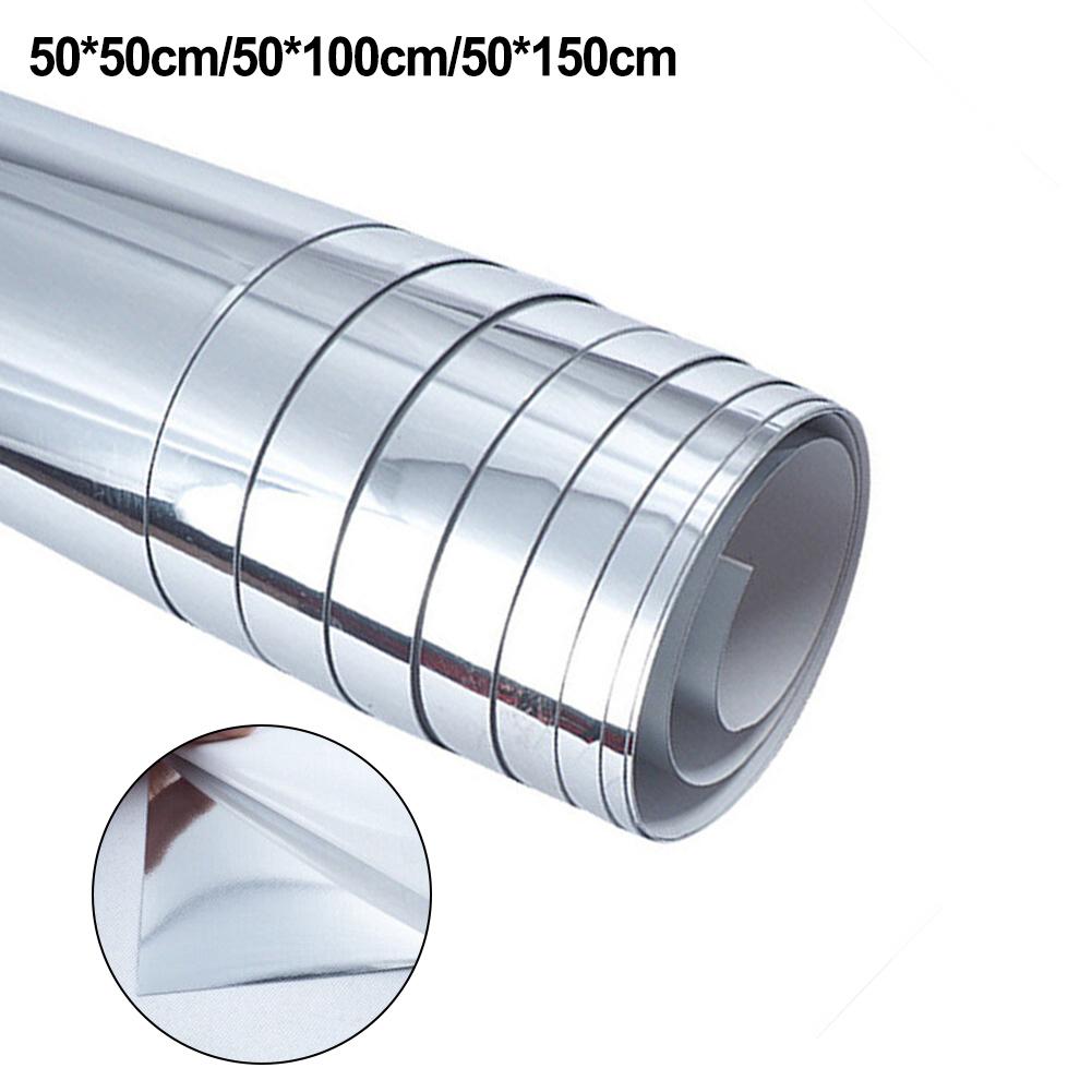 Наклейка на стену толщиной 0,1 мм, акриловая зеркальная пленка для ванной комнаты «сделай сам»