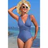 CHARMLEAKS Цельный купальник женский купальный костюм с V-образным вырезом сексуальный монокини купальники S-XL