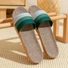 Linen Sandals for Home Use, Thick Soled Grass Woven Rattan Woven for Men and Women, Indoor Non Slip and Odorless Feet, Summer