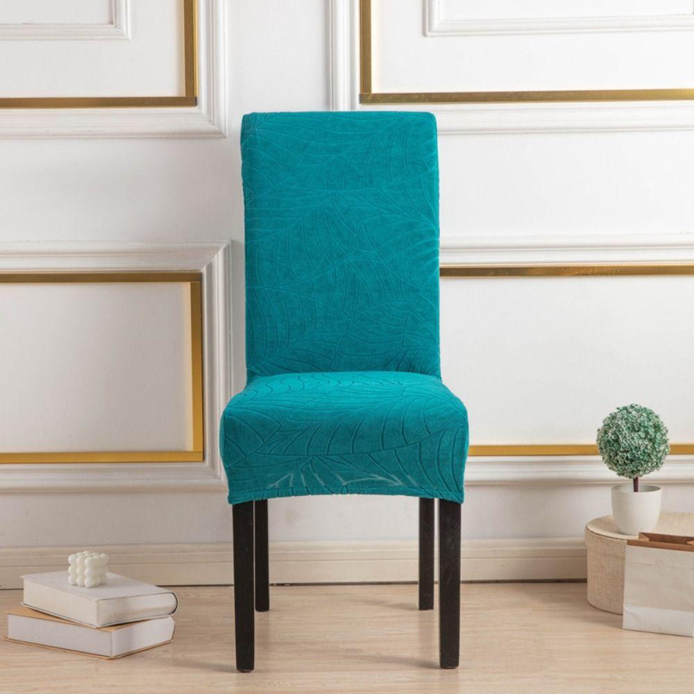 Jacquard Dining Chair Cover Dacron Seat Covers Kitchen Chair Cover  Dining Room