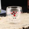 Christmas Thick Transparent Water Cup - Double-layer Vintage Glassware Christmas Water-saving Cup - Suitable For Home, , And As A Gift