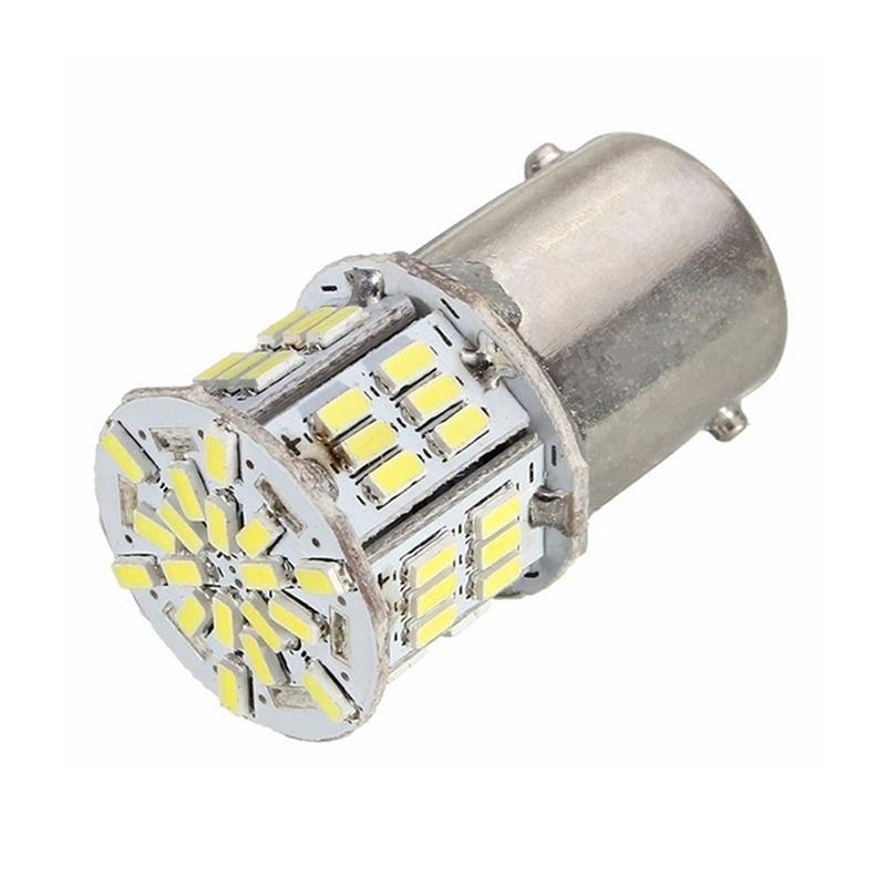 2PC LED Wedge Lights 3014 54SMD Silica Gel Car Rear Tail Parking Light Brake Lamp Turn Signal Bulb