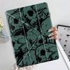 Креативная обложка-подставка Y-Fold с рисунком черепа для планшета iPad Mini 6 7 Air 4 5 M3 M2 1 2 M4 11 дюймов Pro 2025 Pro 11-го 10-го 9-го 8-го 7-го