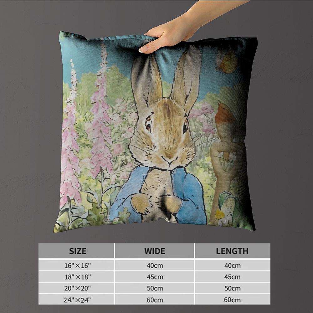 Pillow Case luxurious home office, sofa decorative Multi sized car seat cushions, pillowcases Cartoon p-peter r-rabbit
