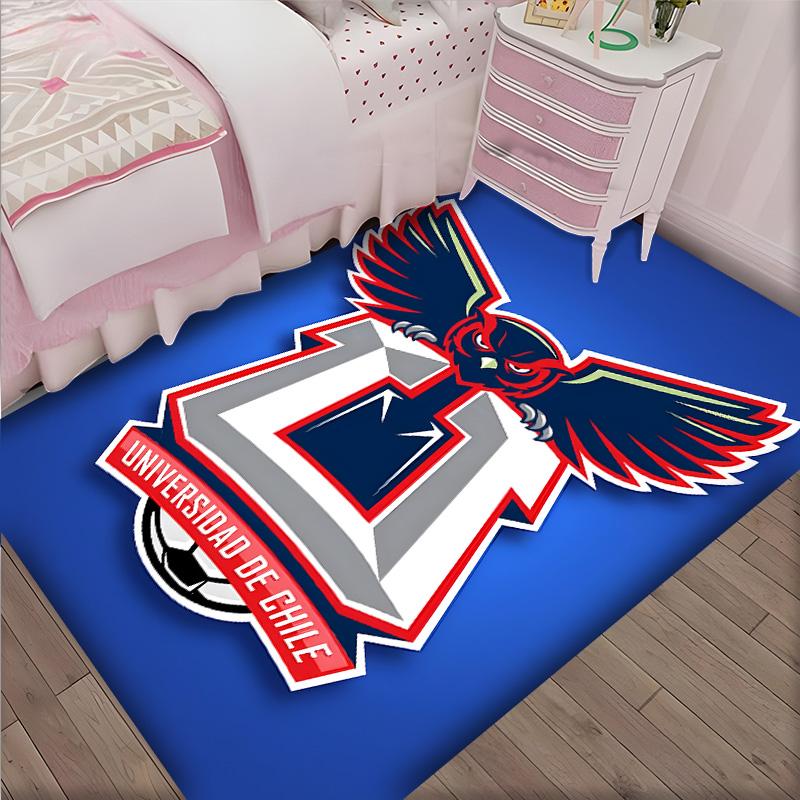 Universidad De Chile Polyester Carpet, Soft Indoor Mat for Office Chair, Living Room, Computer Desk - Decorative Home Office Rug Design