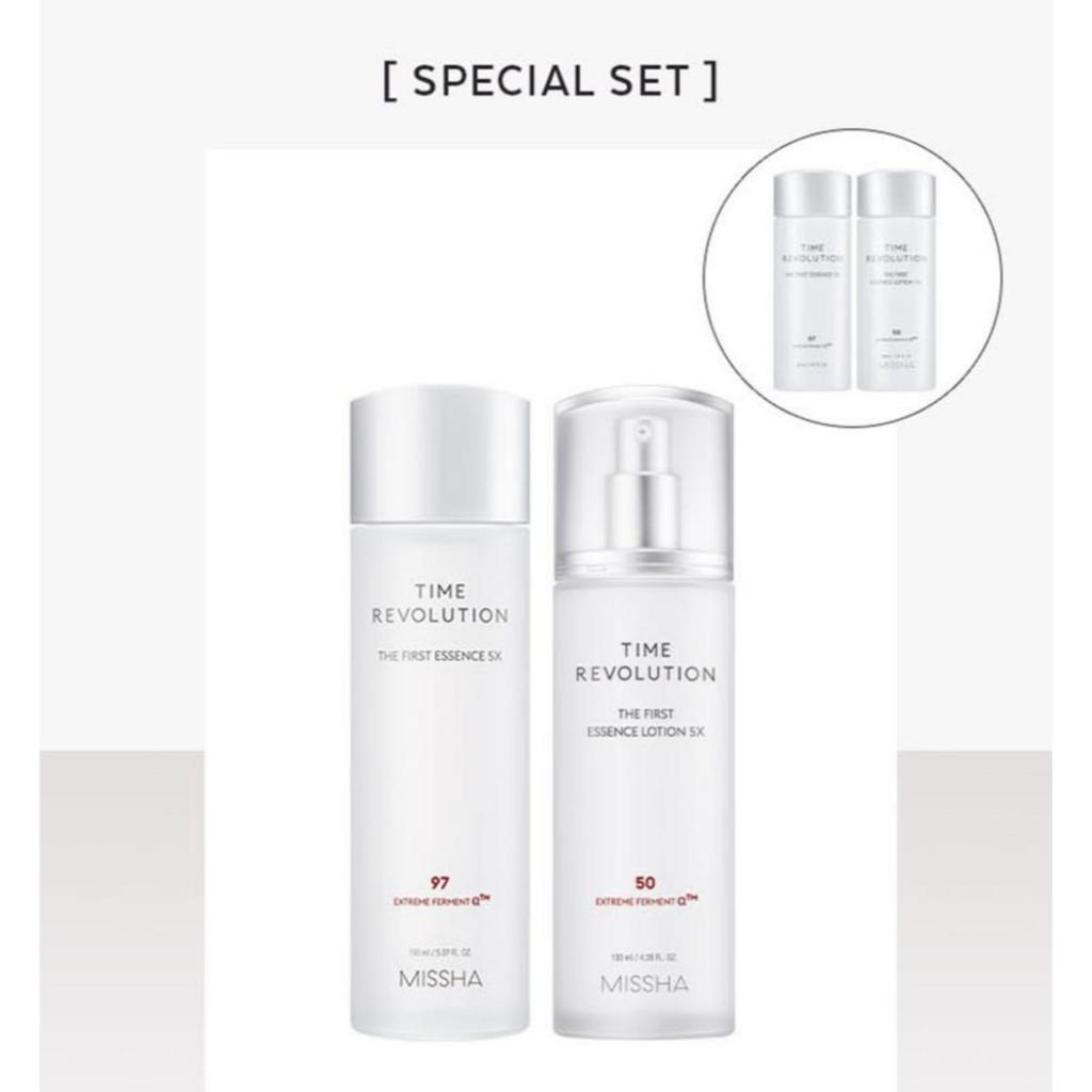 MISSHA Time Revolution The First Essence 5X 150ml + Lotion 130ml, 1set