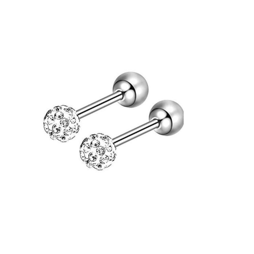 Stainless Steel Lip, Zircon Ear, and Ear Bone Studs - Trendy Piercing Jewelry