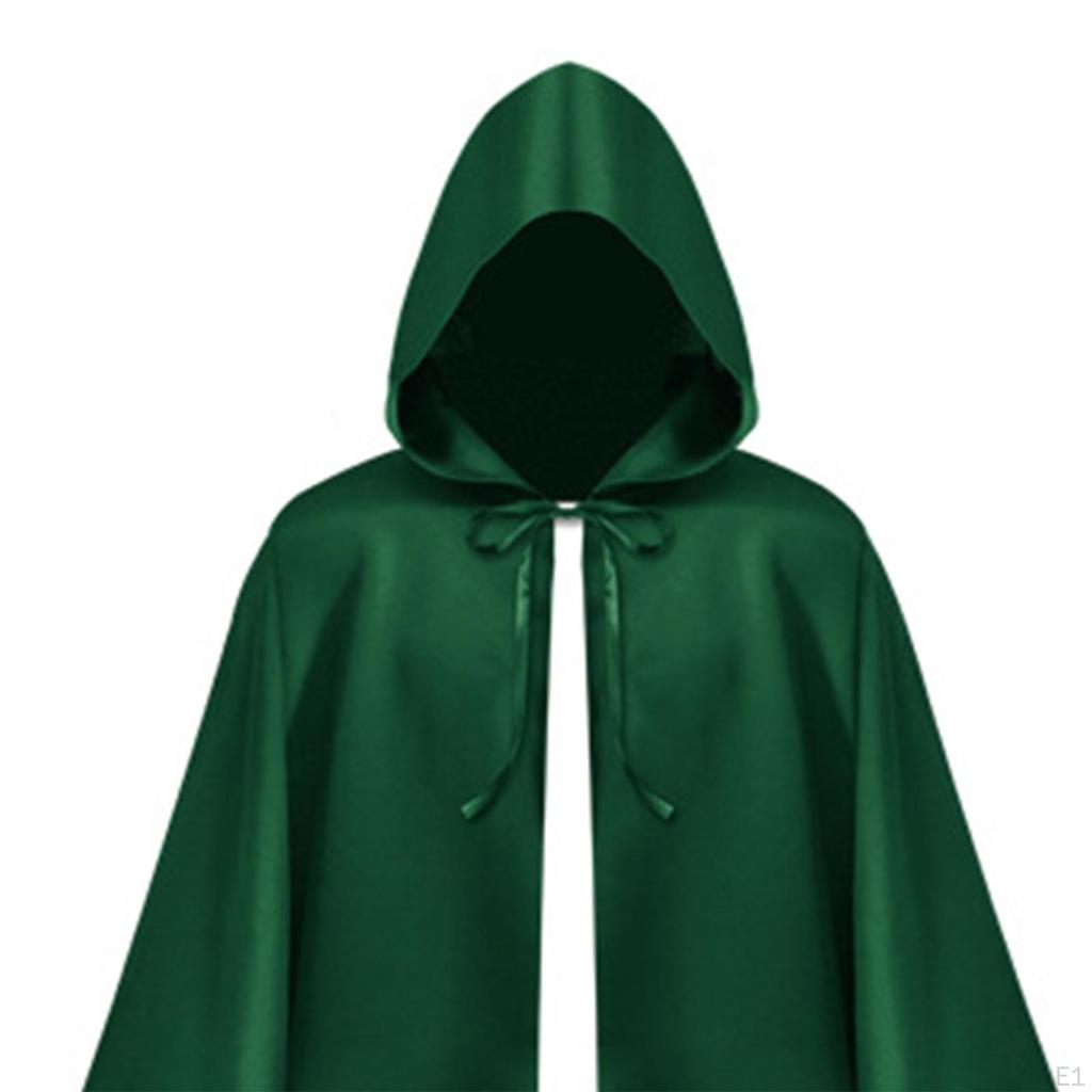 Плащ на Хэллоуин, длинный готический капюшон с капюшоном, накидка для косплея, маскарадный наряд для винтажного костюма,