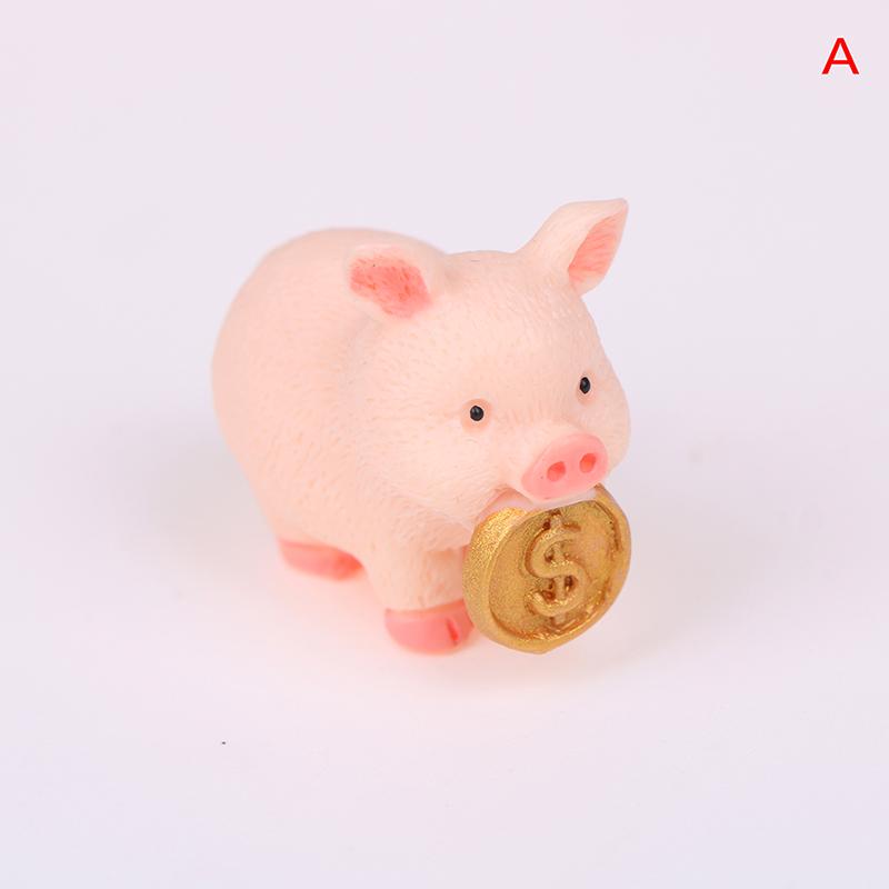 Миниатюрная фигурка Свинки Фортуны, сказочный сад, декор для кукольного домика, микропейзаж