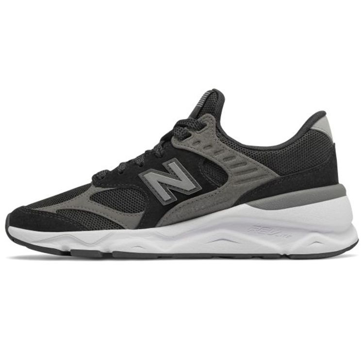 New Balance Nb X-90 Fabric Mesh Synthetic Suede Classic Trend Low-Top Lifestyle Shoes Women Sneaker Black WSX90RLB
