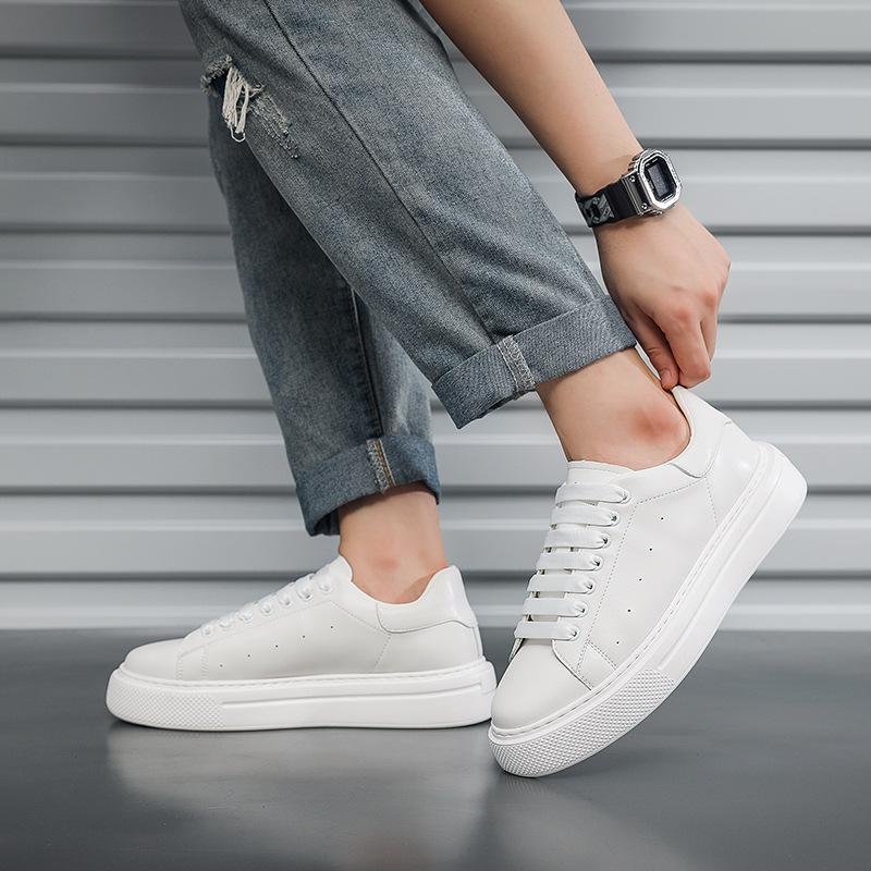 GAG мужские кроссовки для сноуборда новые белые туфли с толстой подошвой, увеличивающие рост, из воловьей кожи, дышащие кроссовки для сноуборда, спортивная и любительская обувь, простые и универсальные