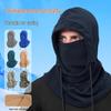 Warm Cycling and Skiing Headgear: Cold-Proof Snood with Neck and Face Protection