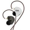 Hifi Kingdom CCA C10 1DD+4BA Гибридные Hi-Fi Внутриканальные Наушники с Лицевой Панелью из Алюминиевого Сплава, Черные (Нет микрофона)