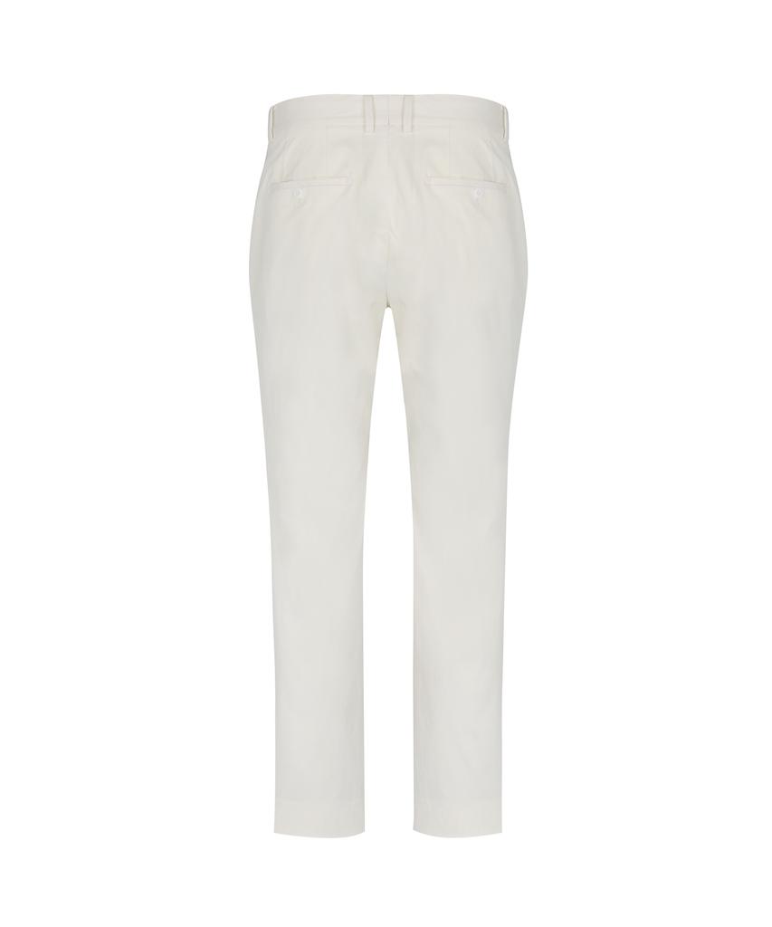 SOLEW Cotton Tapered Single-Pleat Pants_White