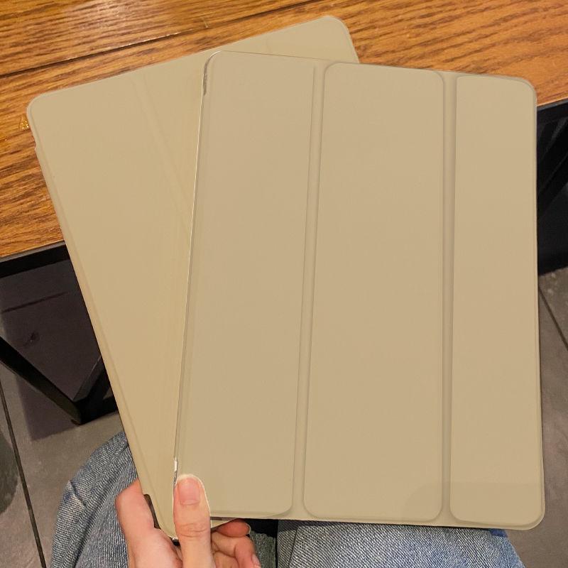 Для iPad pro 11 12,9 2018/2020/21/22 чехол Новый многоцветный сплошной цвет силиконовый плоский защитный чехол Air1/2/3/4/5 тройной складной клапан с гнездом для ручки