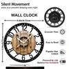 25cm Iron Wall Clock for School, Library, or University Campus