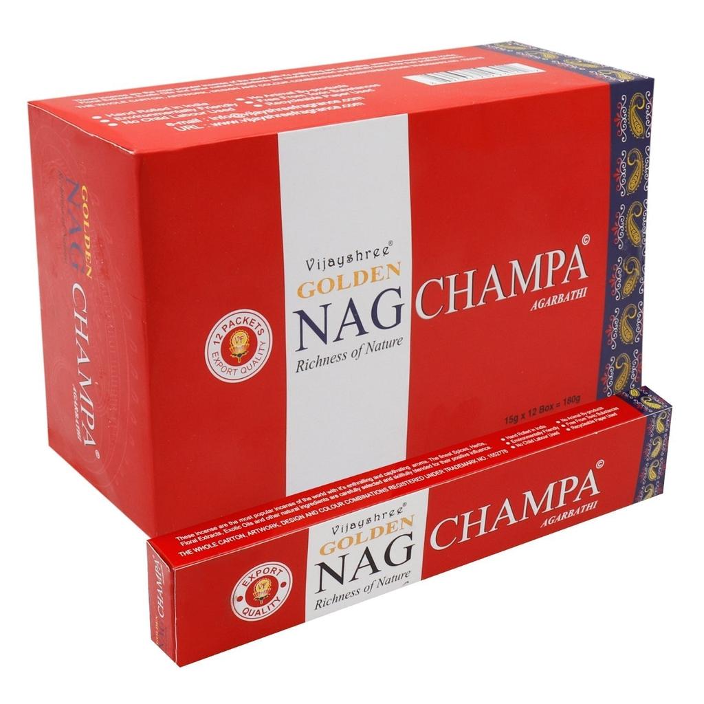 6x Champa Incense 15g, Golden Nag