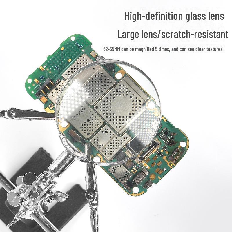 Mobile Phone PCB Circuit Board Repair Clamp with Magnifying Glass
