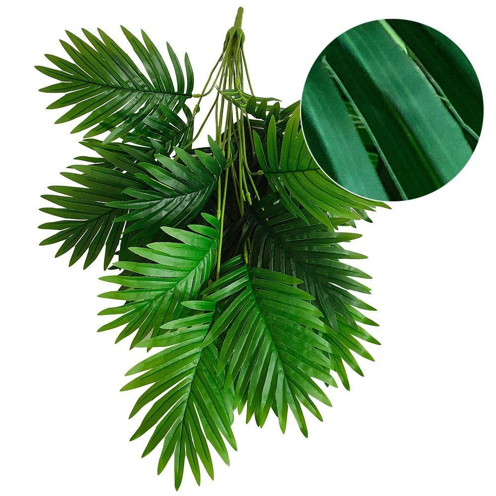 21 лист искусственная пальма пластик искусственные тропические листья домашний садовый декор