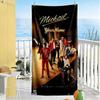 Michael Jackson Personalized Text Beach Towel High Absorbency & Quick-Dry Perfect for Traveling Yoga Camping and Swimming