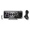Projection Alarm Clock Mirror Screen USB Charging Snooze 180 Degrees Digital Projection Clock with Radio