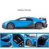 1/18 Суперкар Bugatti Chiron Сплав Литой Игрушка Масштабная Модель Автомобиля Звук и Свет Миниатюрный Транспорт Детская Игрушка Коллекция Декоративный Подарок