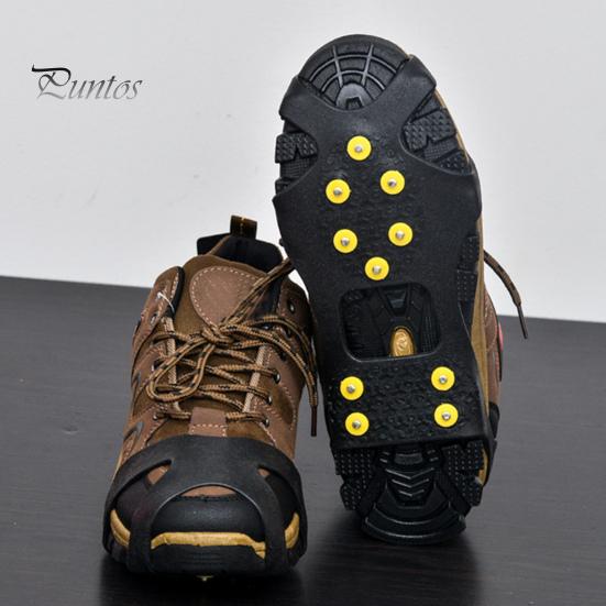 Нескользящие шипы для захвата Зимние захваты для ходьбы по льду Шипы для снегоступов Кошки для походных ботинок Обувь