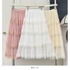 2025 новая кружевная юбка-торт удобная и универсальная юбка с эластичной талией маятниковая юбка А-образной формы юбка средней и длинной длины