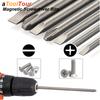 Slotted Phillips Screwdriver Bit Set Magnetic For Drill 1/4 Hex Shank Cross Screw Driver Tip Kit Precision Power Tool Accessory