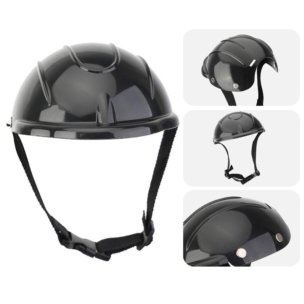 Модные пластиковые шлемы для домашних животных, собак, однотонные, регулируемые, мотоциклетные головные уборы для питомцев, красивый шлем безопасности для щенка, кошка