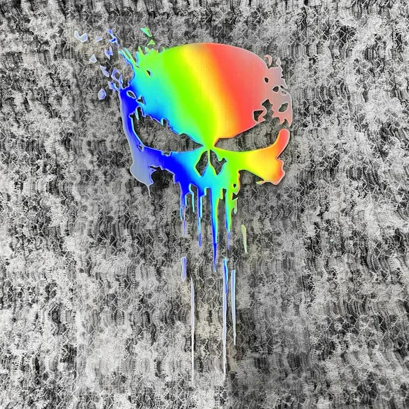 Кровавый Череп Наклейка на Мотоцикл Гоночная Боковая Часть Кузова Топливный Бак Крутой Шлем Маслостойкие Наклейки для Ktm Aprilia Yamaha Kawasaki Suzuki BMW