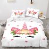 3D Unicorn Printed Bedding and Pillowcases 2 or 3 Girls' Room Bedding DE135 * 200 Full Size Soft and Quick Drying Home Decoration