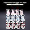 Pet Sneakers for Cats & Dogs: Breathable Mesh Zipper Shoes for Poodles and Teddies