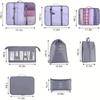 9 PCS Travel Luggage Packing Organizers, Packing Cubes For Suitcase, Travel Essentials Bag, Suitable For Clothes, Shoes, Toiletries Storage Bags