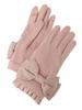 De Apparel Большие перчатки с оборками из ленты розового цвета [Maison Fleur] женские