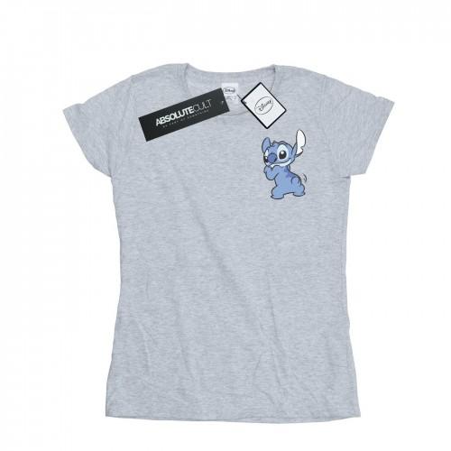 Disney Womens/Ladies Lilo And Stitch Stitch Backside Breast Print Cotton T-Shirt