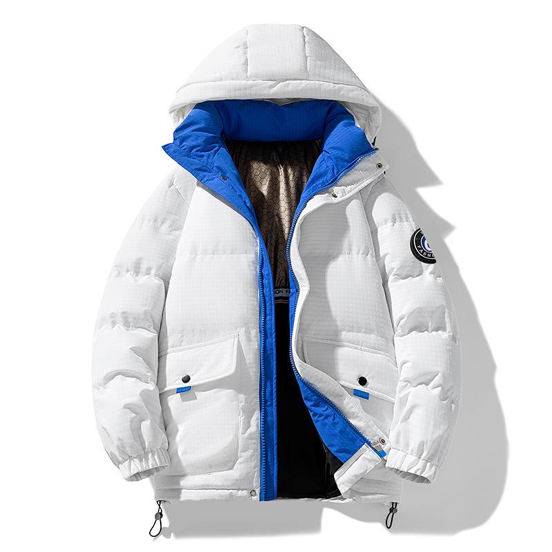 Couple Style Winter Cotton Coat, Thickened and Warm, Teenagers' Casual Outdoor Men's Wear, Loose and Versatile Cotton Coat, Trendy Jacket